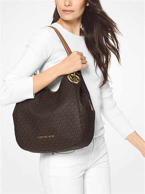 michael kors lillie bag|lillie large logo shoulder bag.